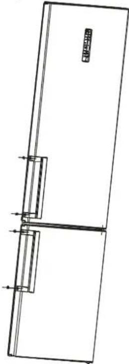 EDESA EFC-1832 NF WH - Door Handle Install Illumination(optional) - 3