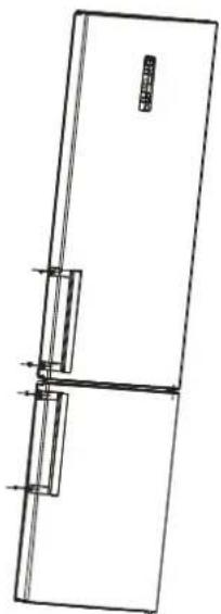 EDESA EFC-1832 NF WH - Door Handle Install Illumination(optional) - 4