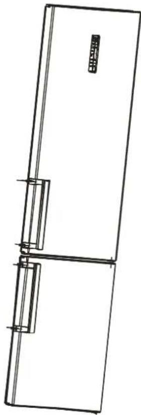 EDESA EFC-1832 NF WH - Door Handle Install Illumination(optional) - 5