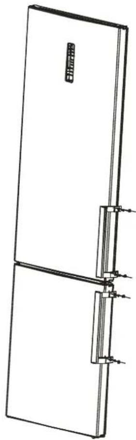 EDESA EFC-1832 NF WH - Door Handle Install Illumination(optional) - 7