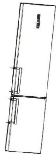 EDESA EFC-1832 NF WH - Door Handle Install Illumination(optional) - 2