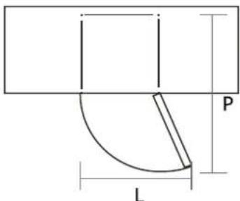 EDESA EFC-1832 NF WH - Espace autour de la porte - 1
