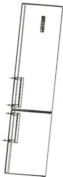EDESA EFC-1832 NF EX - Door Handle Install Illumination(optional) - 3