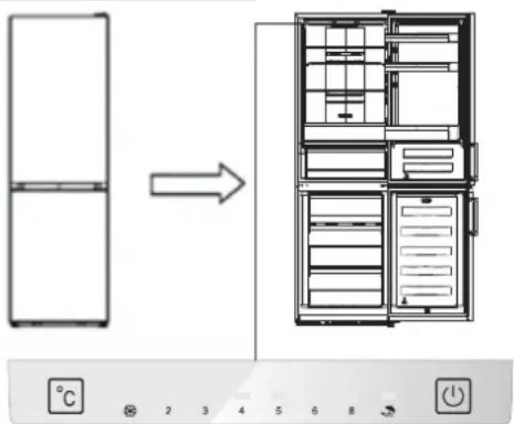 EDESA EFC-1822 NF GBK - Commandes d'affichages - 1