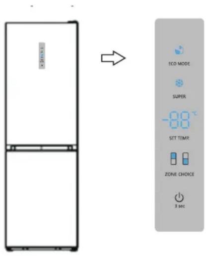 EDESA EFC-1822 NF GBK - Painel visor na porta - 1