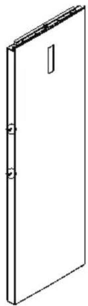 EDESA EFS-1823 NF EX - Door handle installation - 2