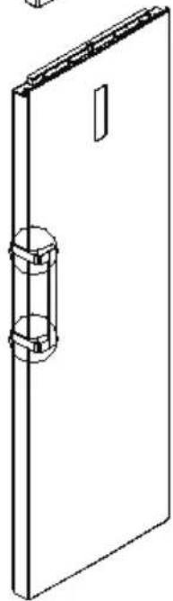 EDESA EFS-1823 NF EX - Door handle installation - 9