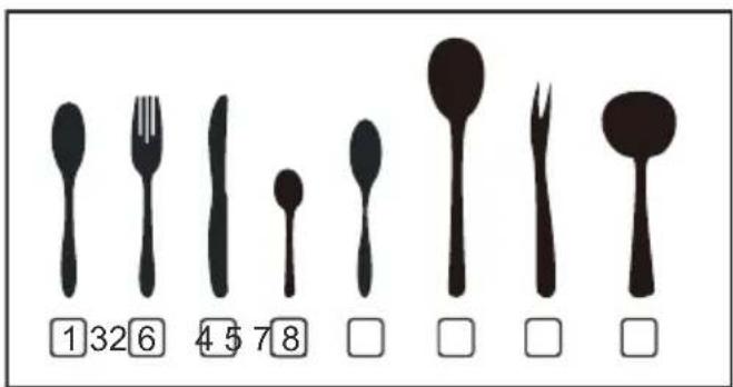 EDESA EDW-6231 X - Cesta de talheres: - 2