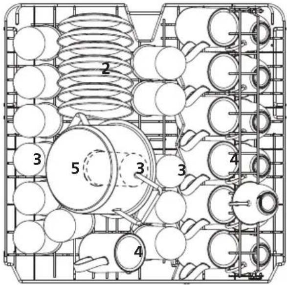 EDESA EDW-6231 WH - Upper basket: - 1