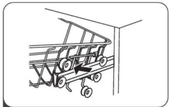 EDESA EDW-6231 WH - Ajuste de la cesta superior - 2