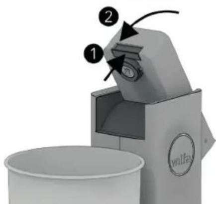 WILFA ProBaker Timer KM2BS-T70 - MIXERKOPF ÖFFNEN - 1