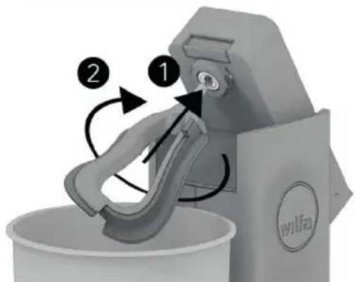 WILFA ProBaker Timer KM2BS-T70 - MOUNT THE SILICONE SCRAPER - 1