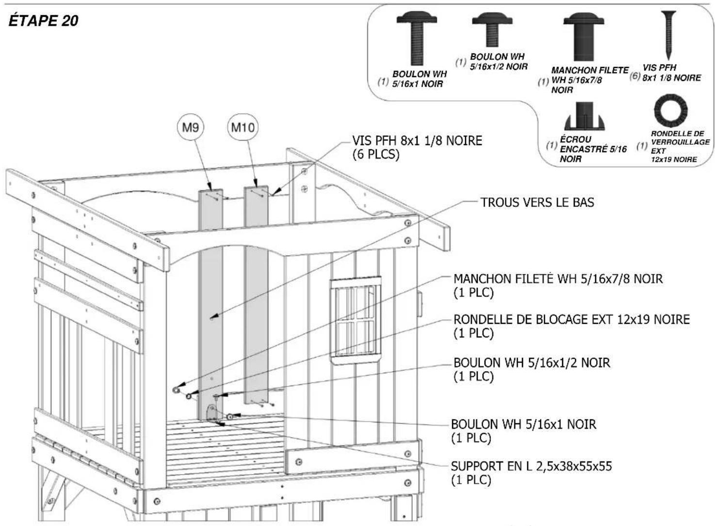 Backyard Discovery Lakewood - Scannez pour des instructions 3D faciles - 16