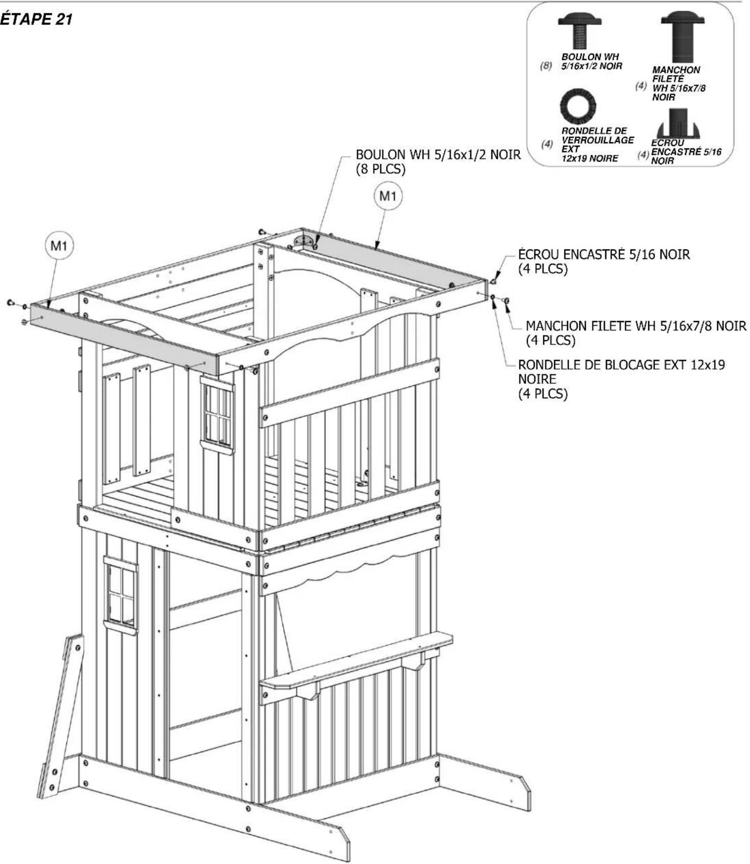 Backyard Discovery Lakewood - Scannez pour des instructions 3D faciles - 20