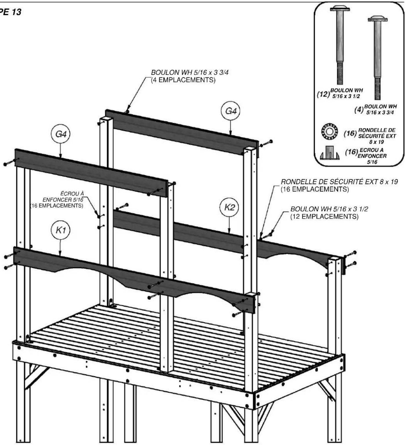 Backyard Discovery Liberty II - Scannez pour des instructions 3D faciles - 14
