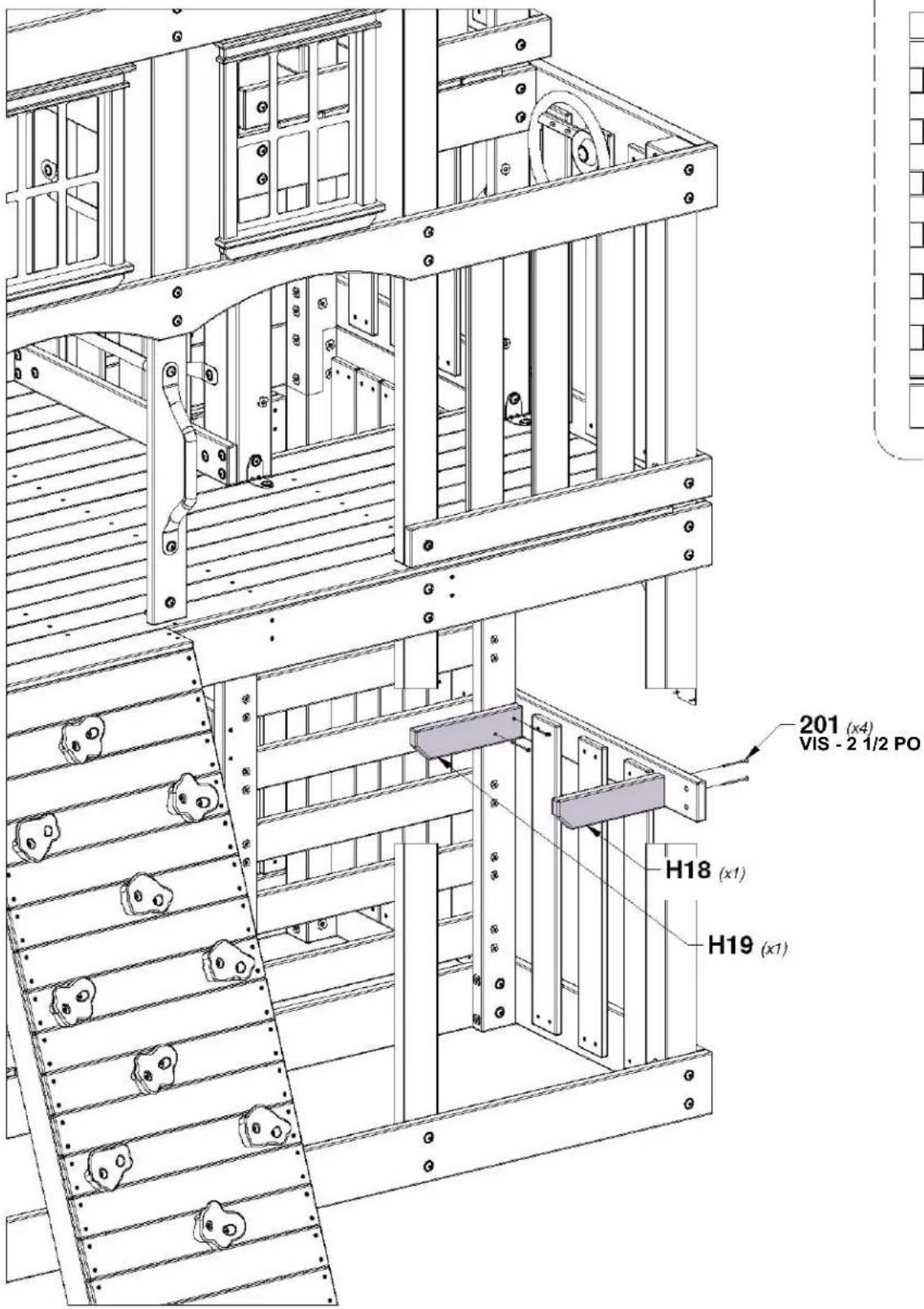 Backyard Discovery Mystic Tower - ÉTAPE 88 - ASSEMBLAGE DU FORT - 3