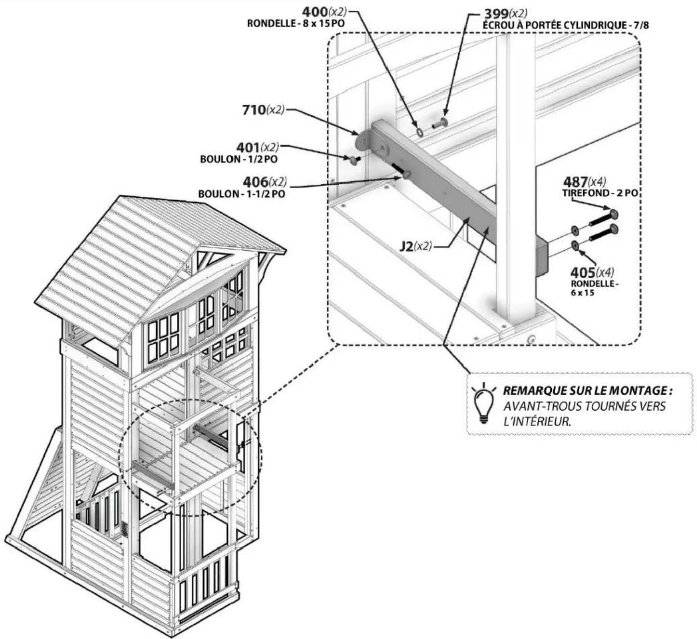 Backyard Discovery Bristol Point - Scannez pour des instructions 3D faciles - 5