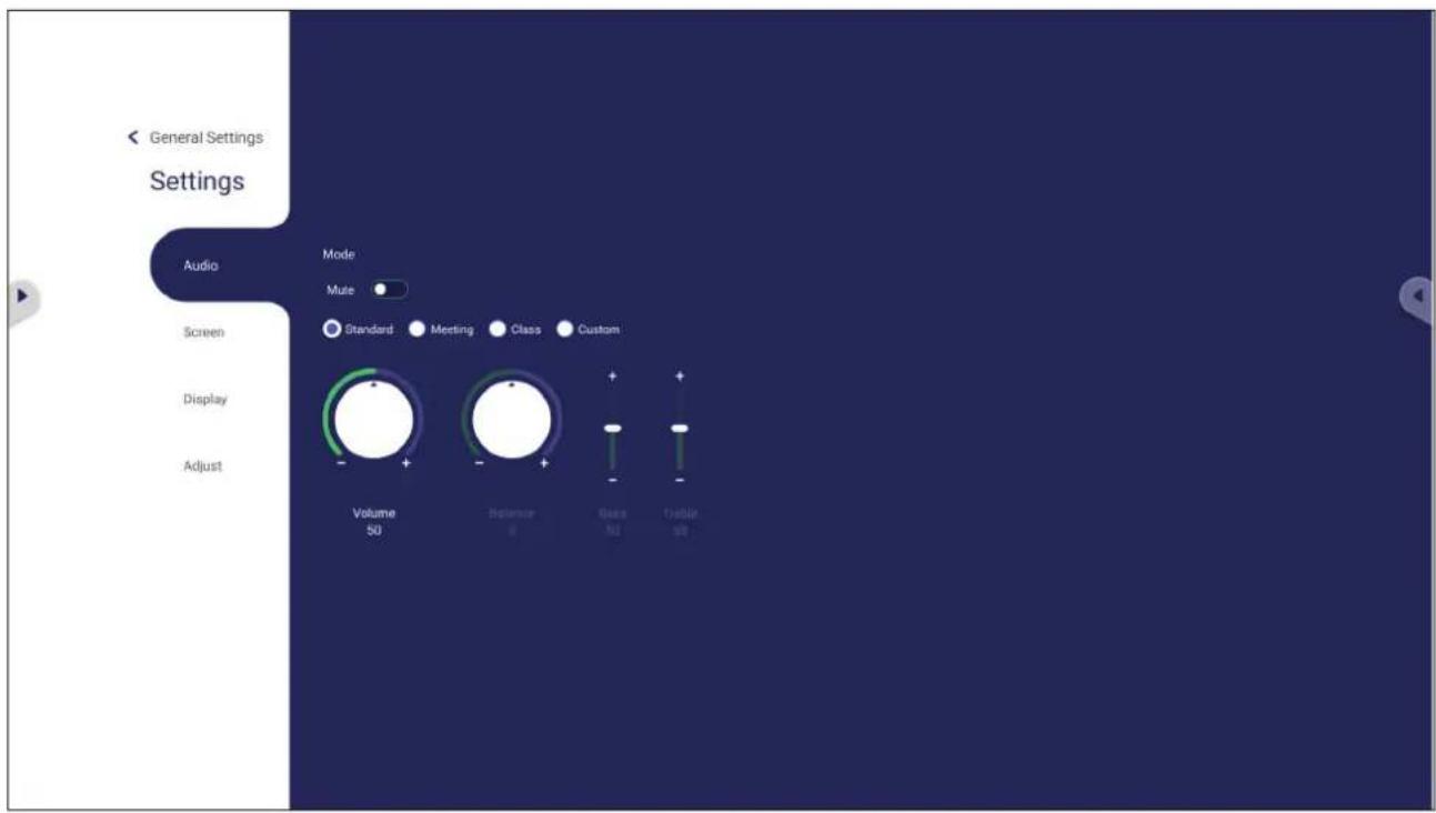 VIEWSONIC ViewBoard IFP6552-1CF - Audio Settings (音訊設定) - 1