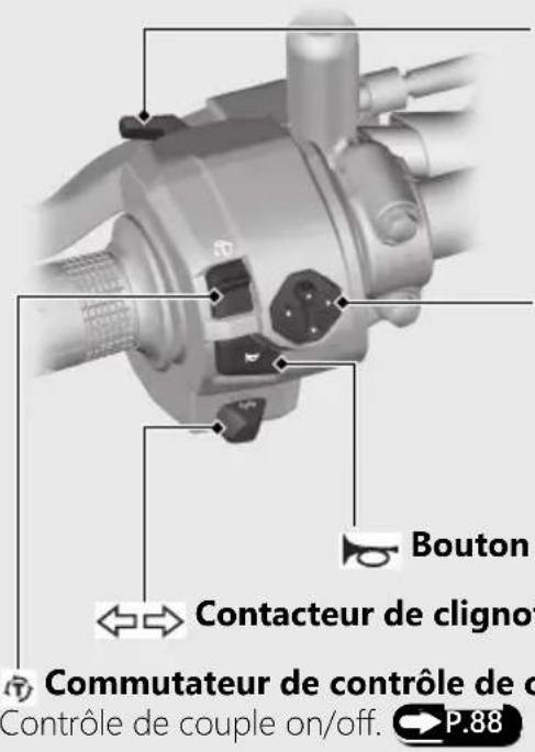 Honda CB500FA (2024) - Commutateurs de guidon gauche - 1