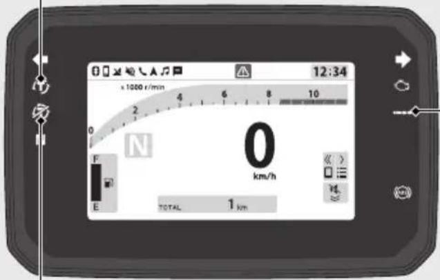 Honda CB500FA (2024) - S'il s'allume en cours de conduite : P.147 - 1