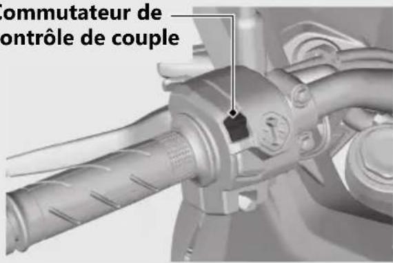 Honda CB500FA (2024) - Activation et désactivation du système de contrôle de couple - 1