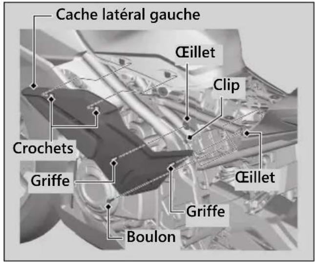 Honda CB500FA (2024) - Carénage latéral gauche - 1