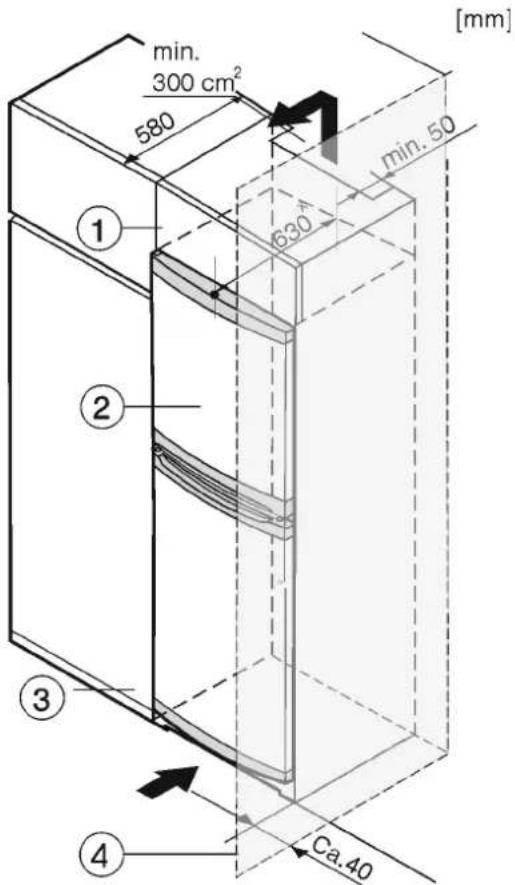 LIEBHERR CUe 2331 - Εισαγωγή στα ντουλάπια κουζίνας - 1