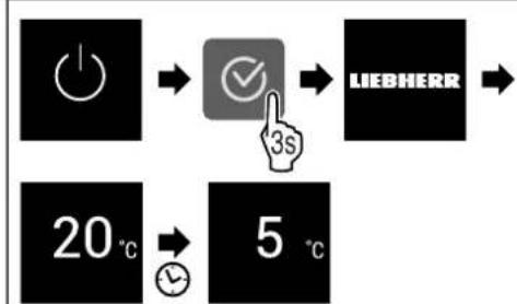 LIEBHERR IRd 4021 Plus - Ενεργοποίηση συσκευής - 1