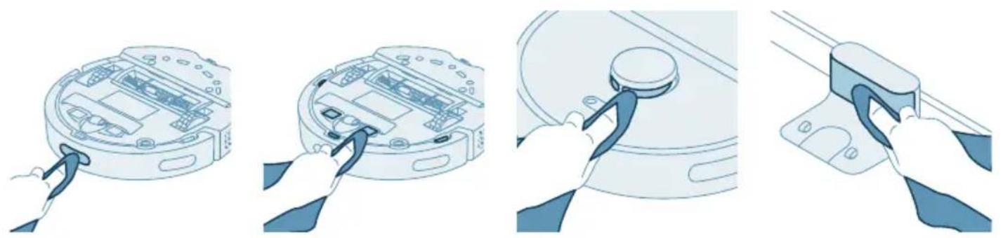 PHILIPS HomeRun 2000 Series XU2000 - Очищення датчиків, контактів та вікна ІЧ-сигналу - 1