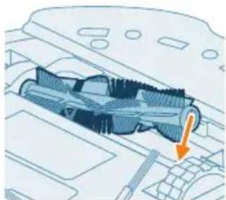 PHILIPS HomeRun 2000 Series XU2000 - Limpar a escova principal - 5