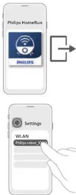 PHILIPS HomeRun 2000 Series XU2000 - Nastavenie pripojenia Wi-Fi - 1