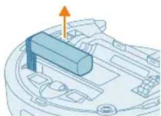PHILIPS HomeRun 2000 Series XU2000 - Removing the rechargeable battery - 2