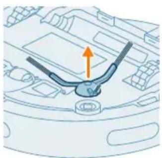 PHILIPS HomeRun 2000 Series XU2000 - Cleaning the side brush - 1