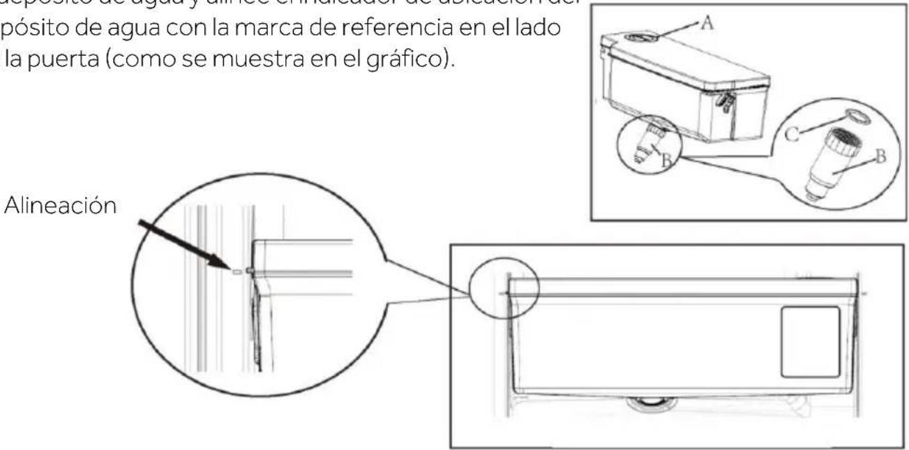 HAIER HSW79F18ANMM - Instalar el depósito de agua (HSW59F18DW\*) - 1