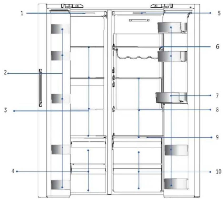 HAIER HSW79F18ANMM - B: Kühlfach des Kühlschranks - 2