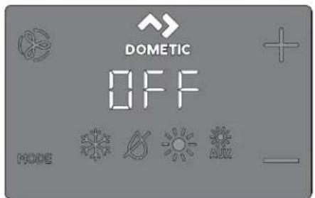 DOMETIC CapTouch - F/2 Επιλογή της λειτουργίασελέγχου - 1