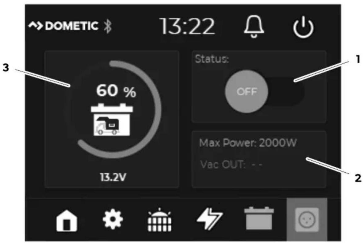 DOMETIC TD283 - Inverteri menüü - 1