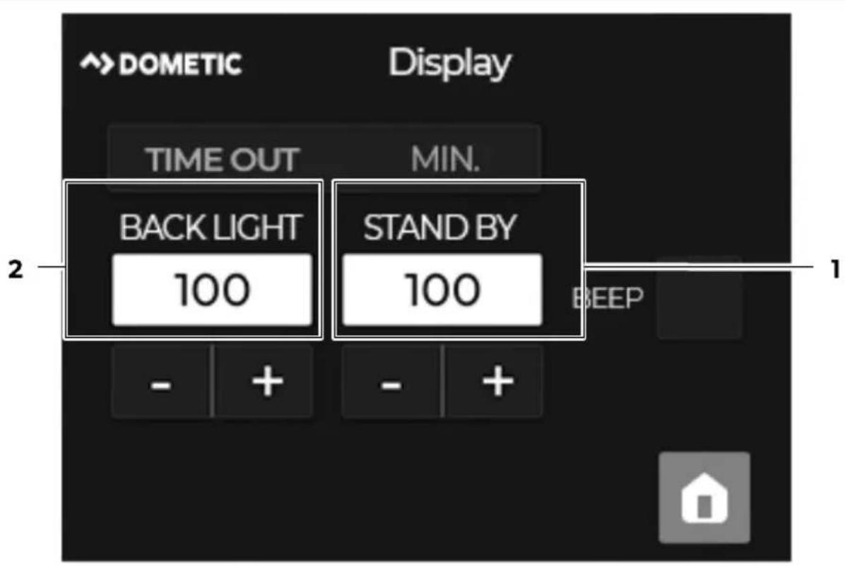 DOMETIC TD283 - Setting a standby time - 1