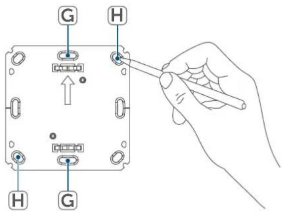 Homematic IP HmIP-STH-A - Montaggio con viti - 2