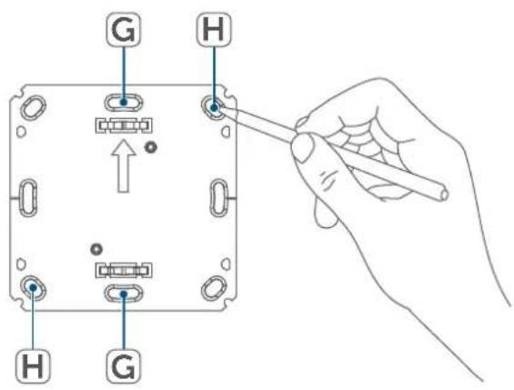 Homematic IP HmIP-STH-A - Montaje con tornillos - 2