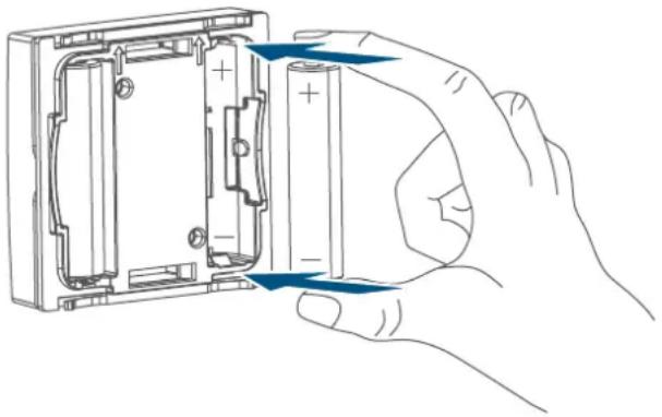 Homematic IP HmIP-STHD-A - Sostituzione delle batterie - 1
