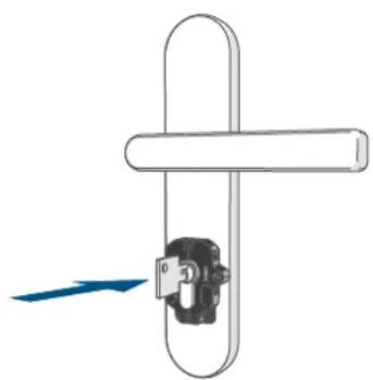 Homematic IP HmIP-DLD-S - Montage am Türschlosszylinder - 6