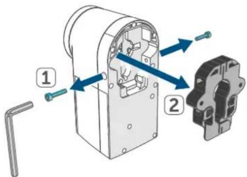 Homematic IP HmIP-DLD-S - Mounting on the door lock cylinder - 1