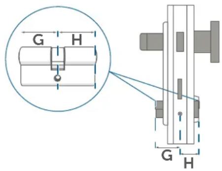 Homematic IP HmIP-DLD-S - Requisiti del cilindro di chiusura - 2