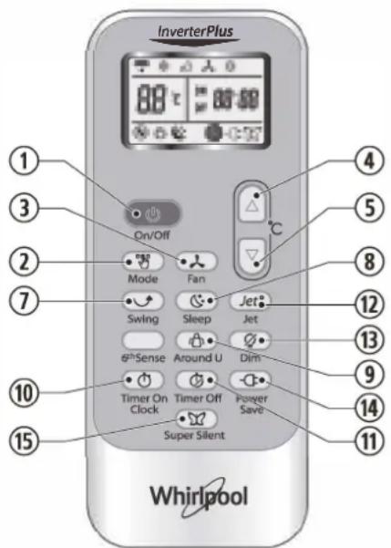 WHIRLPOOL FM07IDU32 - BUTONUL TIMER OFF (CRONOMETRU OPRIT) - 1