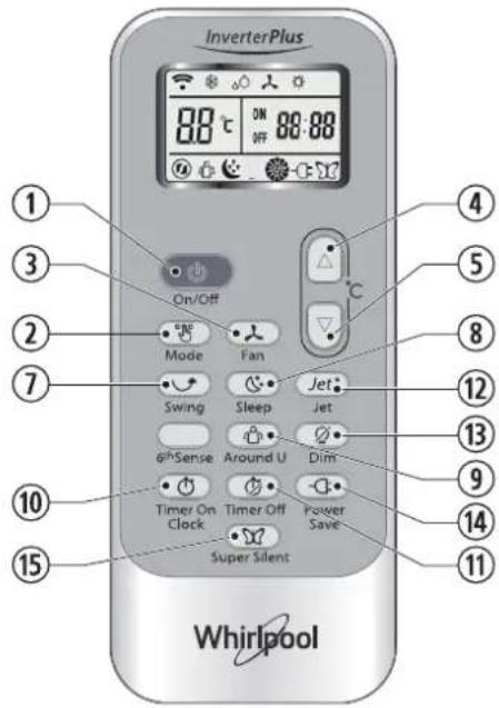 WHIRLPOOL FM07IDU32 - JET BUTTON - 1