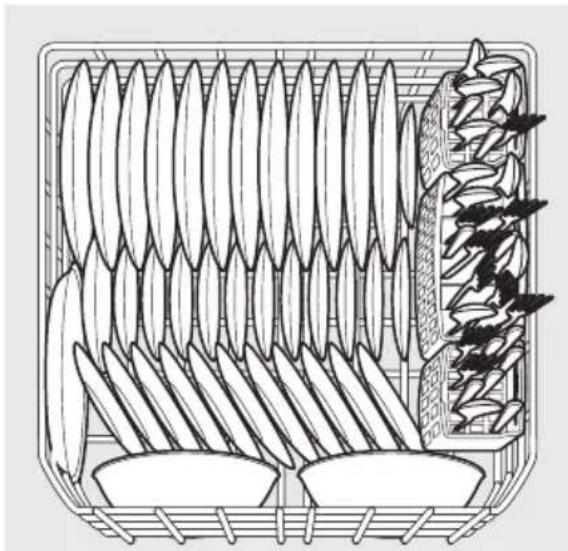 FRIGIDAIRE GDPH4525AF - Caractéristiques et apparence des paniers et argenterie panier, comme indiqué peuvent varier selon le modèle. - 2