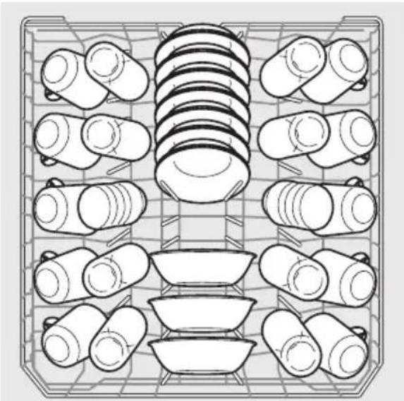 FRIGIDAIRE GDPH4525AF - Chargement du panier supérieur Caractéristiques et apparence des paniers et argenterie panier, comme indiqué peuvent varier selon le modèle. - 1