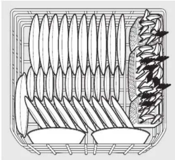 FRIGIDAIRE GDPH4525AF - Caractéristiques et apparence des paniers et argenterie panier, comme indiqué peuvent varier selon le modèle. - 1