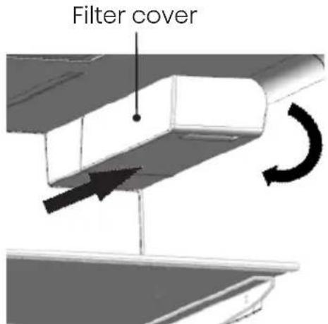 Avanti FFFD22IWR3S - Changing the water filter - 1